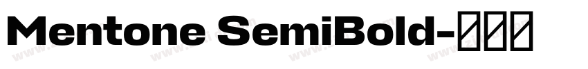 Mentone SemiBold字体转换 Mentone SemiBold字体转换